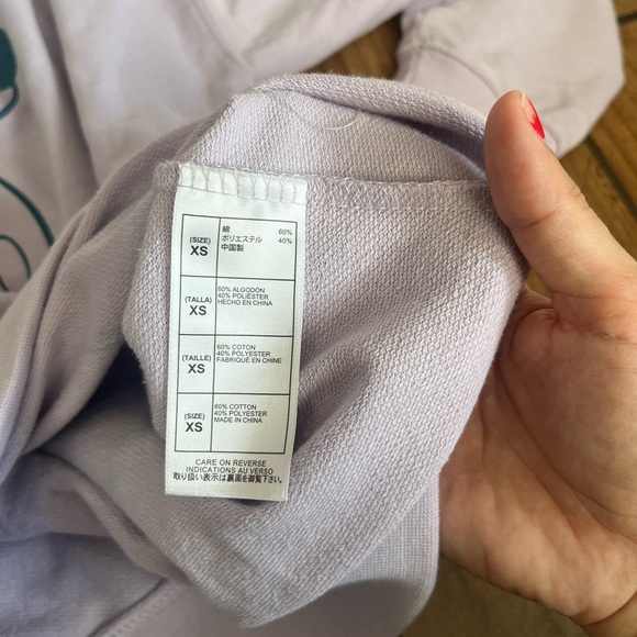 Disneyland Mickey and Minnie Mouse Pastel Pullover Sweatshirt XS - Picture 3 of 4
